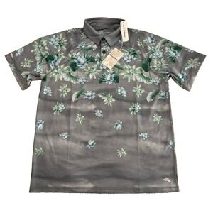 Tommy Bahama Men's L Sailing Lotus Golf Polo Shirt Stretch Casual‎ IslandZone